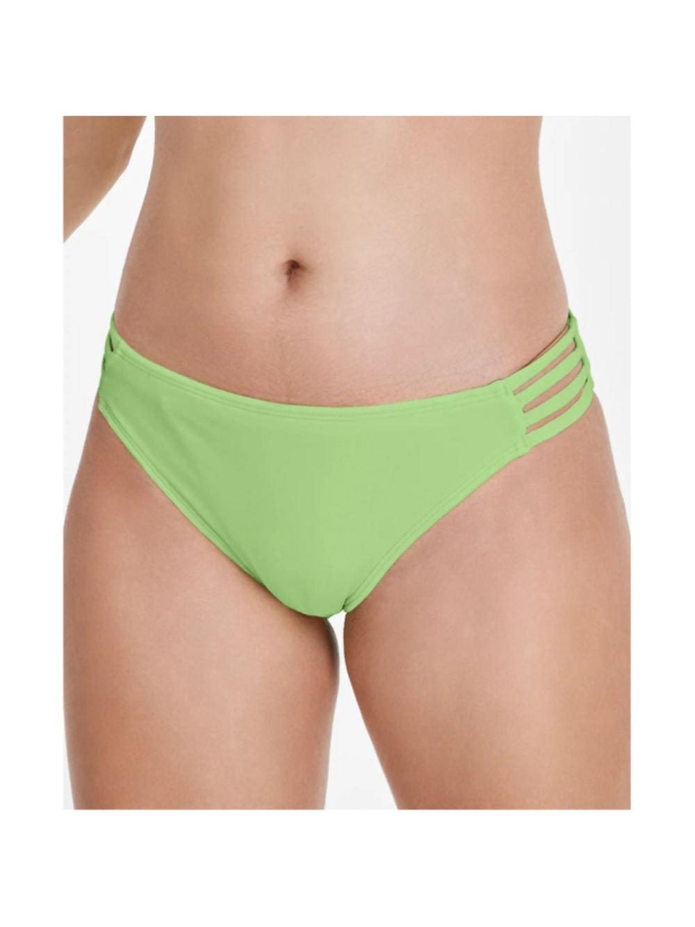 Salt + Cove Size Extra Small Neon Green Strappy-Side Hipster Bikini Bottoms NWT